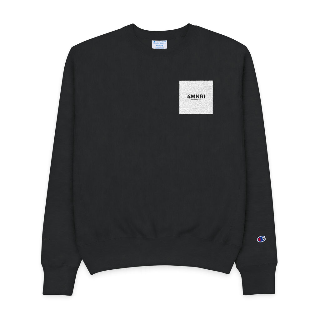 Minimal Black Crewneck Sweatshirt — Classic Champion Style