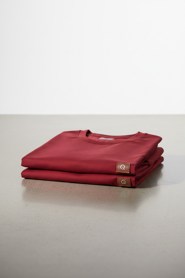 Premium red t-shirt product photo